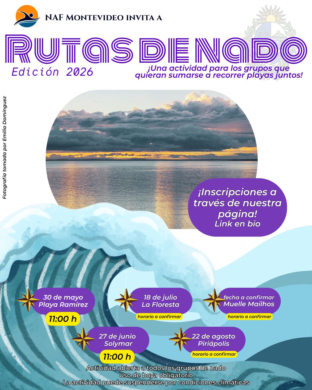 Rutas de Nado NAF Montevideo